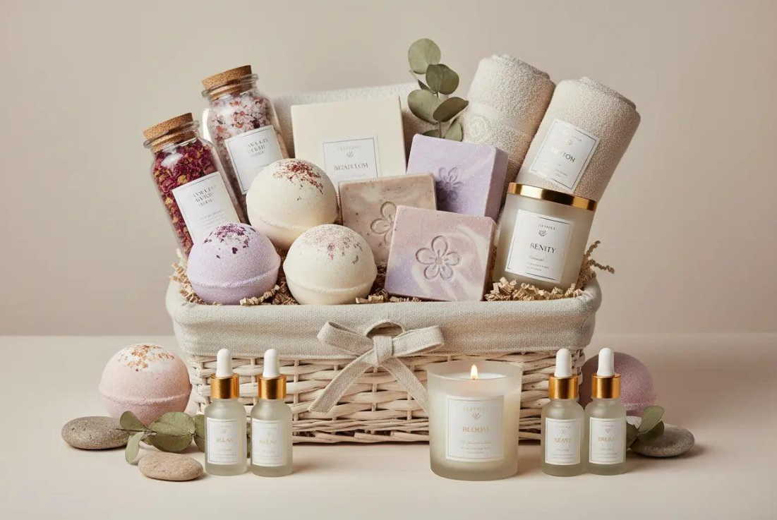 Spa and self-care gift basket