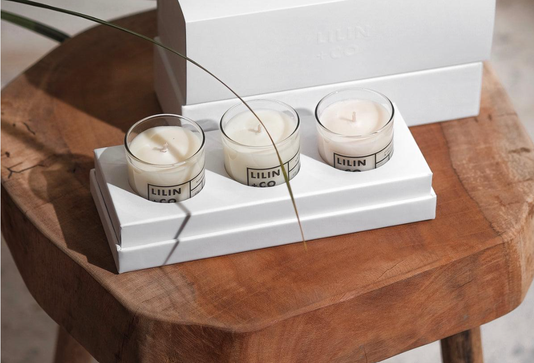 Scented candle gift set